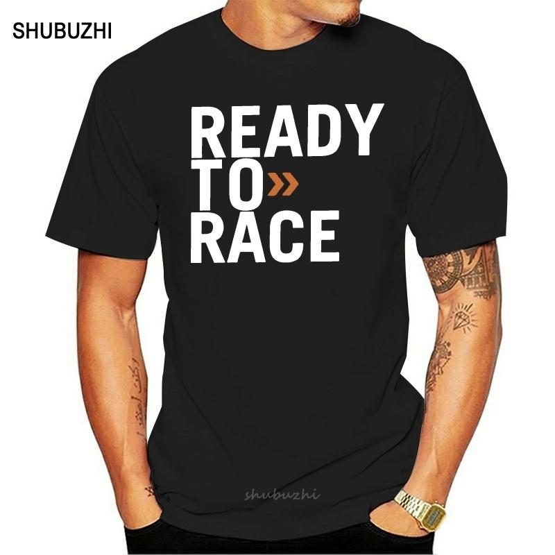 one yona Mens T Shirt Ready To Race Novelty Tops Enduro Cross Motocross Bitumen Bike Life Tees Clothes Cotton Printed TShirt