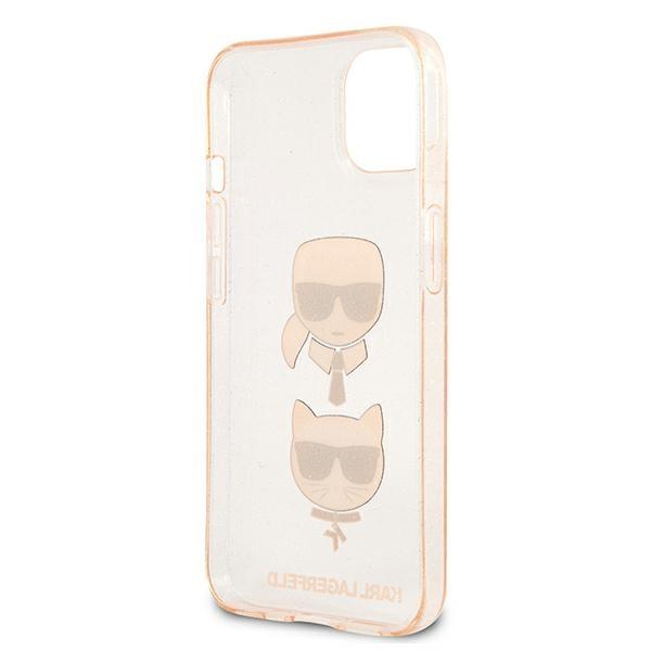 Karl Lagerfeld KLHCP13SKCTUGLGO iPhone13 mini 5.4" gold/gold hardcase Glitter Karl`s & Choupette