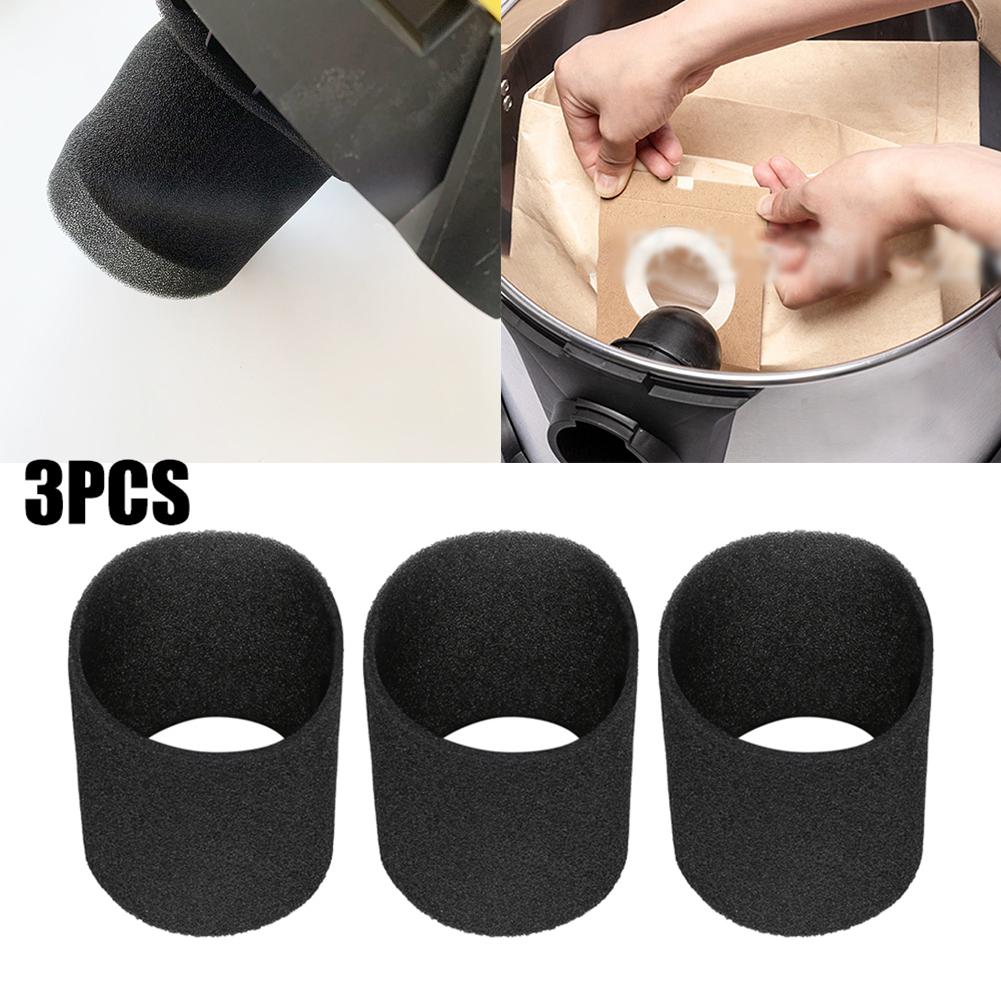 Indoors Living Room Foam Filters Filter Kits Replacement Vacuum Parts 3pcs