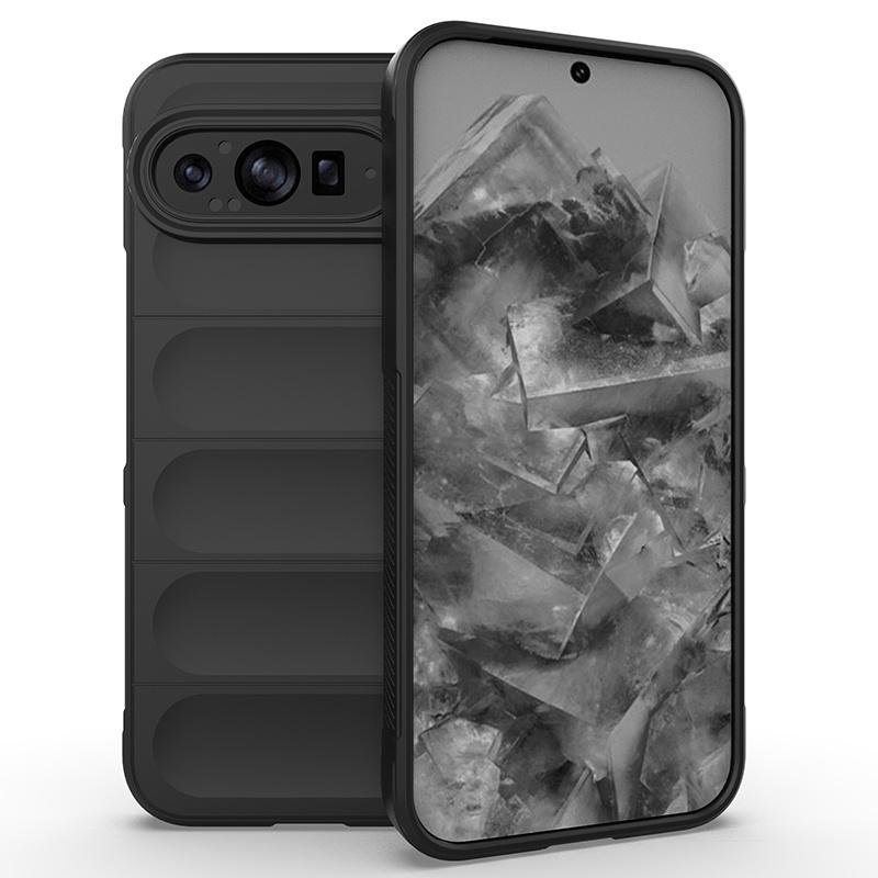 

Мягкий на ощупь гибкий силиконовый чехол для Google Pixel 10 Pro XL Pixel 9 9A Защитная накладка Ударопрочный Fundas Coque Google Pixel 9a чёрный