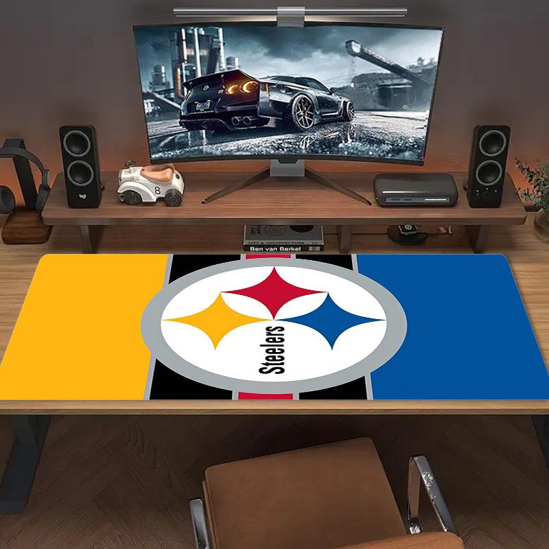 Pittsburgh Steelers2 Print Cushion Non-slip Laptop Tablet Big Mousepad XXL Mat Mini PC Playmat With Lock edge