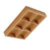 Divided Wooden Tray Multi Compartments Serving Tray for Hot Pot Restaurants Sushi Plate 6