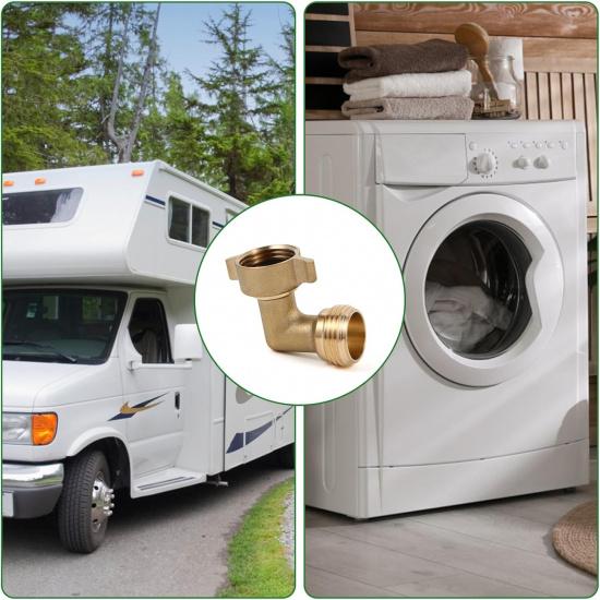 90 Degree Water Hose Elbow For RV With Easy Grip Connector RV Drinking Water Hose Adapter For RV City Water Inlet Connection City Water Hookup For