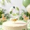 Jungle Animal Print Number Birthday Candle 0-9 Vivid Pattern Food-Safe Cake Decor for Kids Birthday Baby Shower Party Supplies