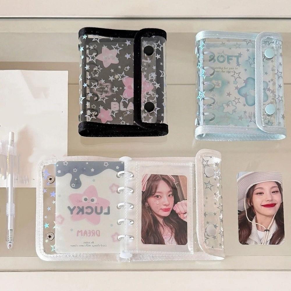 Fashion Loose-leaf A5 Photo Album Waterproof PVC Cover Photo Card Holder Cartoon Card Protective Case Girls Gift
