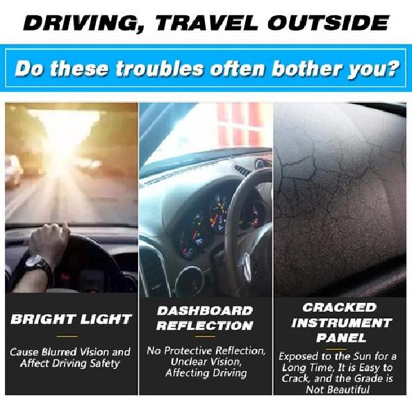 For -2024 Toyota RAV4 Anti Slip Sun Dashboard Cover Dash Pad Mat Accessories