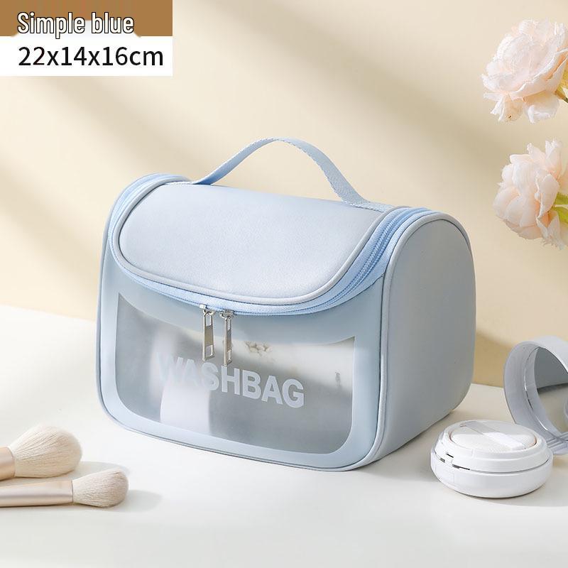 

Clear Waterproof Makeup Bag: Portable Cosmetic Organizer & Toiletry Pouch