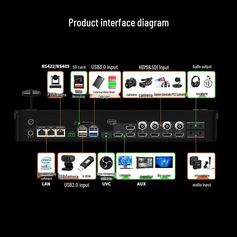 JiaShiYing R8 4K Live Production Switcher