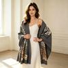 Winter warm silk scarf women's dual-purpose scarf high-end feeling spring and autumn versatile cotton and linen sunscreen shawl foreign style fashion