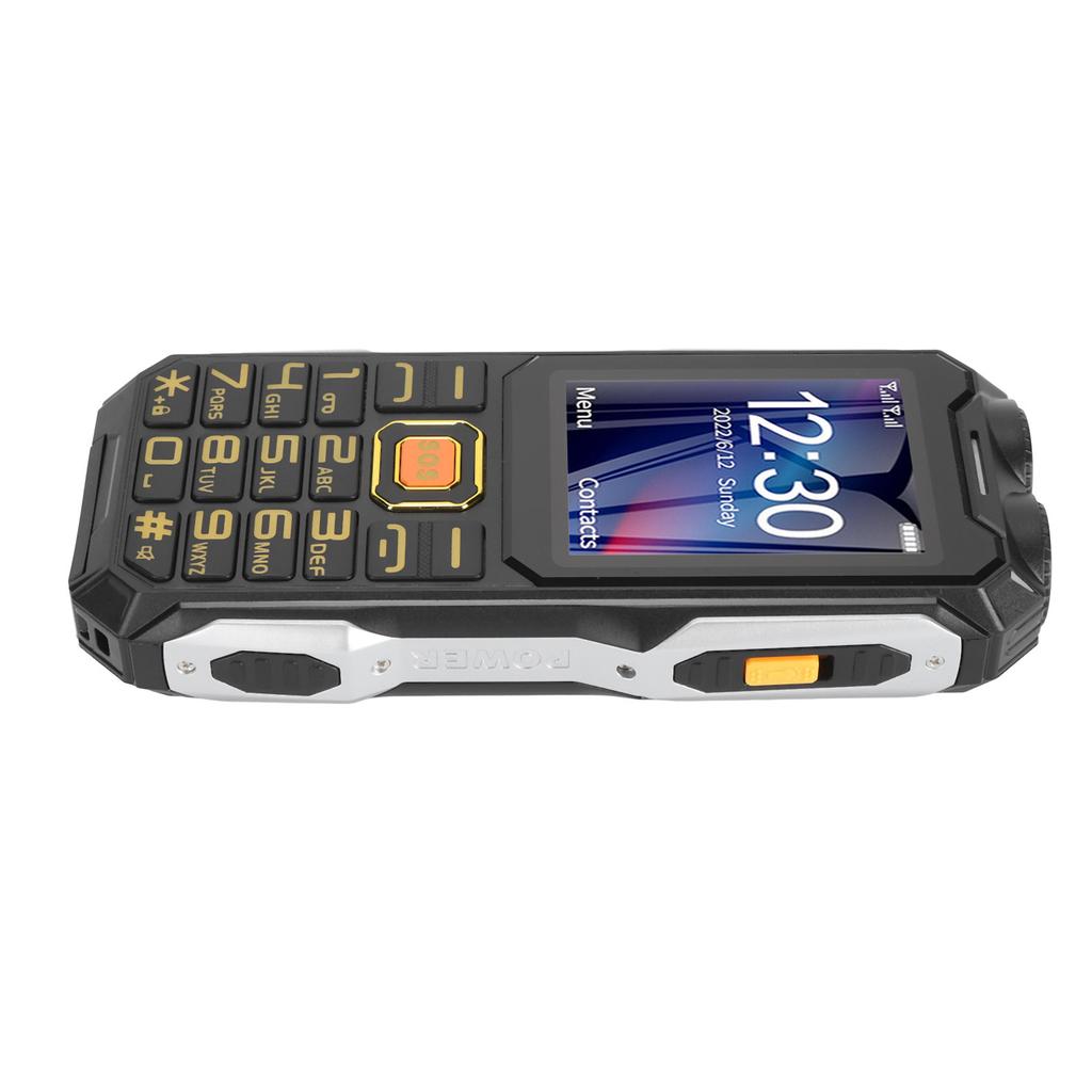 4G Rugged Senior Cell Phone 2.6 Inch Screen Big Button 16800mAh Dual LED Flashlight Dual SIM Dual Standby
