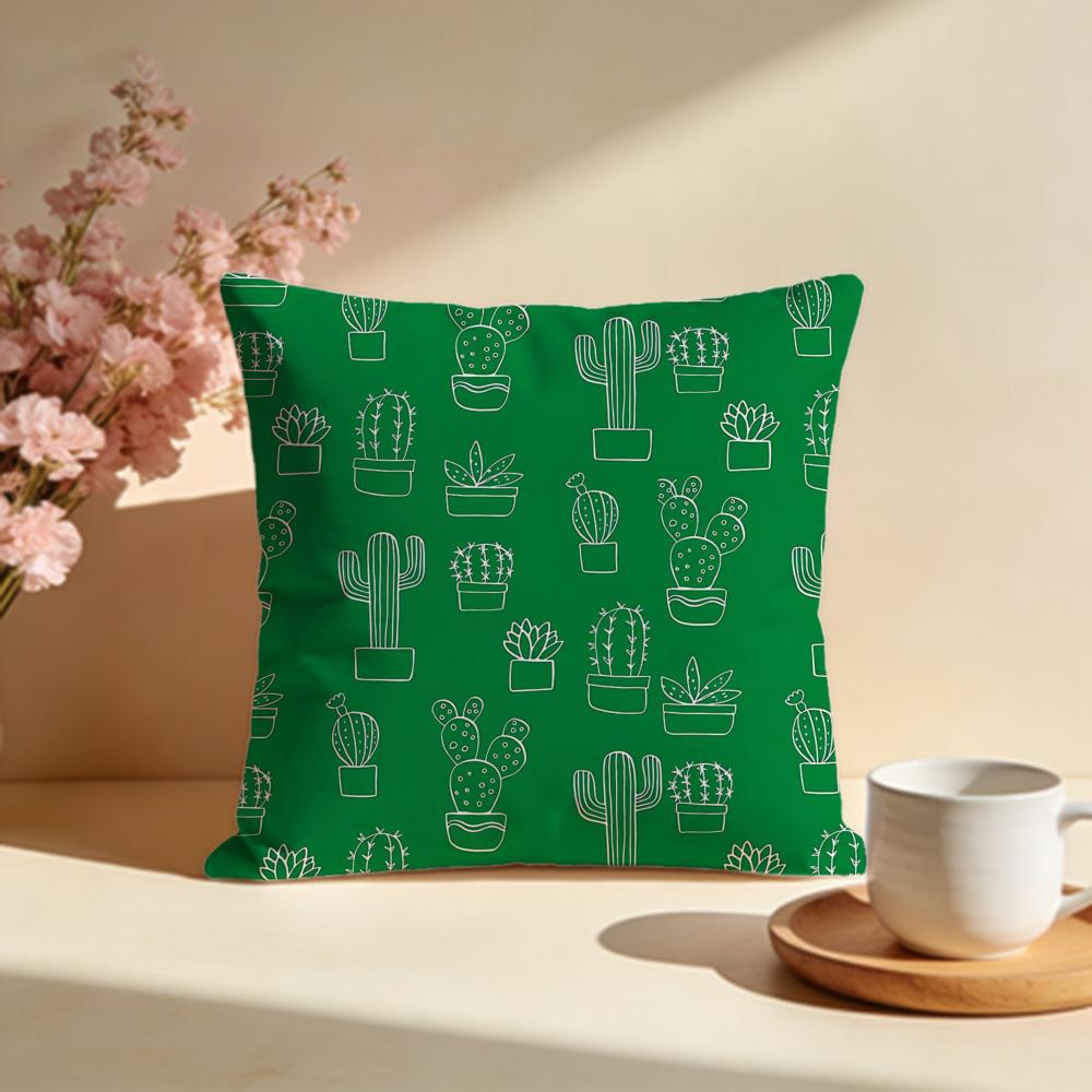 Spiky Cactus Cushion Cover Soft Pillow Cases for Home Bedroom Living Room Sofa