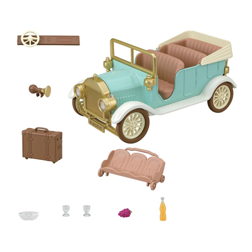 Sylvanian Families Vehicle [Classic Family Car] V-07 ST Mark Certified, Ages 3 and Up, Toy Dollhouse, Sylvanian Families, Epoch