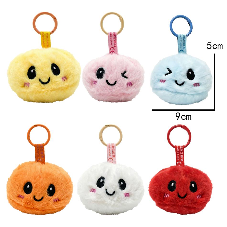 Trendy New Simulation Dumpling Plush Keychain Style Bag Hanging Cute Simulation Backpack Pendant Cartoon Toy Birthday Gift