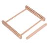 SKC Webstuhl DIY Holzwebmaschine Wandteppich Strickwerkzeug Kinder Anfänger Buchenholz Spielzeug Wollspinnmaschine