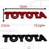 Металлический значок автомобиля TOYOTA: Английская буквенная наклейка для кузова или багажника FAW Toyota