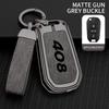 Custodia Portachiavi Auto in Lega e Vera Pelle di Alta Qualità Adatta per Peugeot 408 Custodia Portachiavi Auto 2014 Accessori Auto