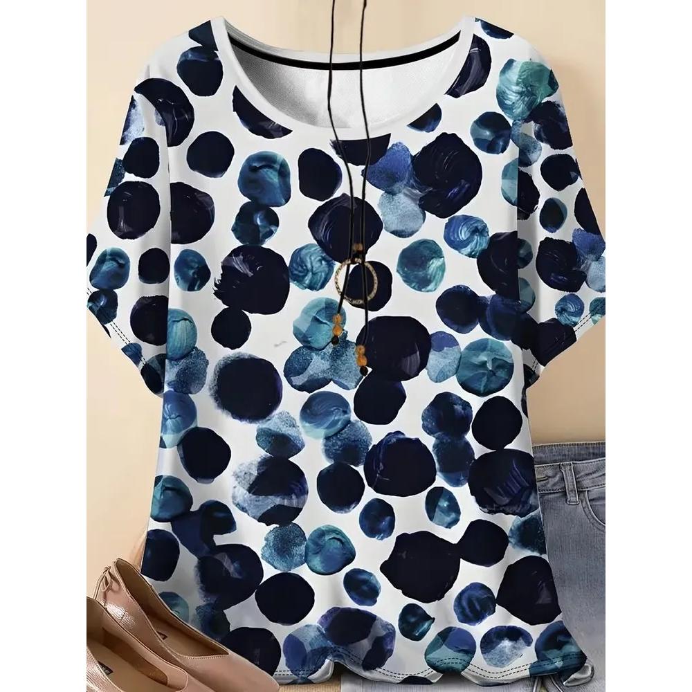 Women's Versatile Breathable Top Casual Short Sleeves Loose Comfortable T-Shirts Women’s