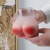 Cafe Novelty Item 401-500ML Butt Shaped Mug Funny Coffee Cup Peach Drink Butt-themed Hot Cold Beverages Glass for Home Bar Restaurant Decor Cheeky