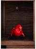 Red Ceramic Ox Figurine: Spirit-Soaring Handicraft for Home or Office Decor