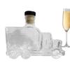 Whiskey Decanter Wine Glass Bottle Half Truck Bourbon Pourer Alcohol Decanter Bottle 375ml Decorative Decanter Bar Accessories