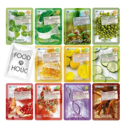 [FoodaHolic] (100 sheets) FoodaHolic 3D Natural Essence Mask Pack (Select 1)_631373 3D Pack (100 sheets) Snail