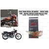 For Royal Enfield New Bullet "350 Fuel Tank 3D Badge Decal Right Side"