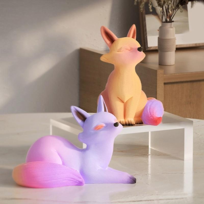 Cartoon Foxes Shaped Silicone Molds Epoxy Resin Molds Table Ornament Mould DIY