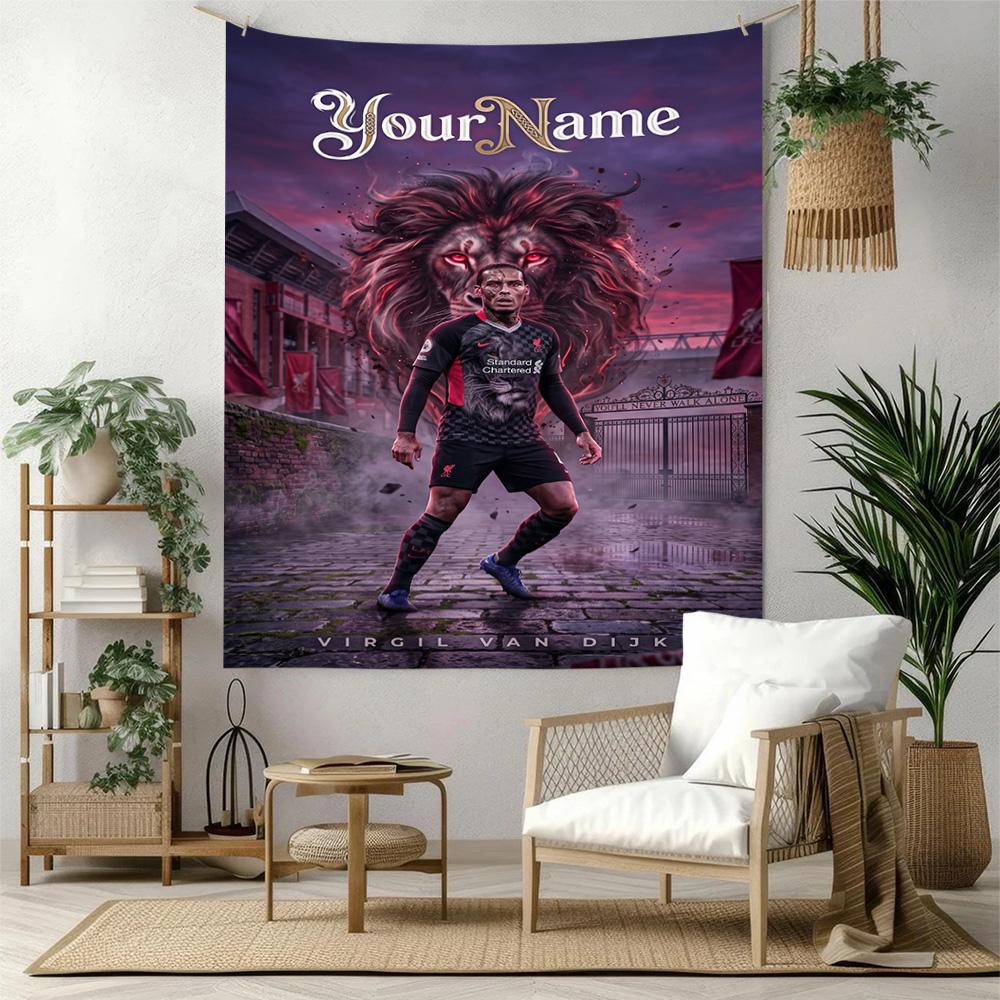 Jorge Lorenzo Custom Your Name Wall Decor Tapestry Art For Pet Memorial Birthdaywedding Party Backdrop Family Gift
