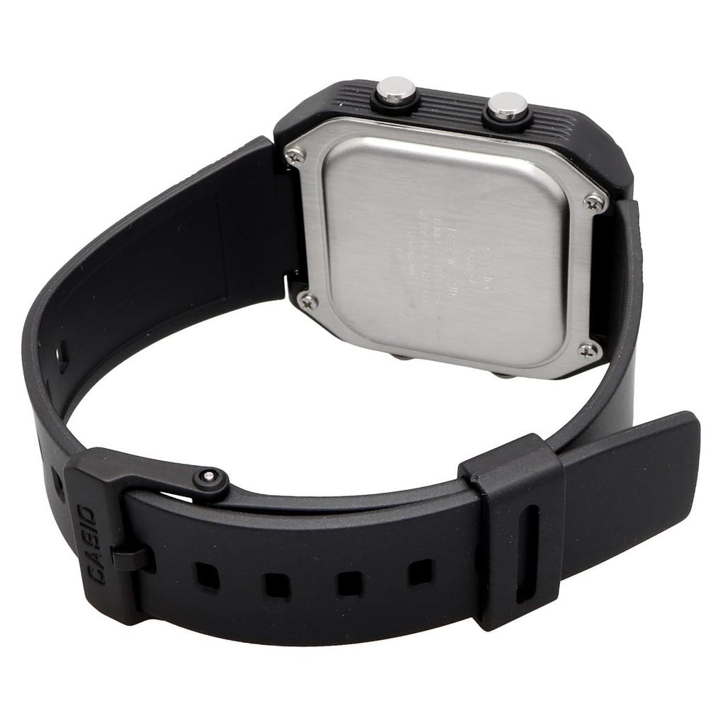 CASIO Digital Watch World Time Unisex Black W-221H-1AV
