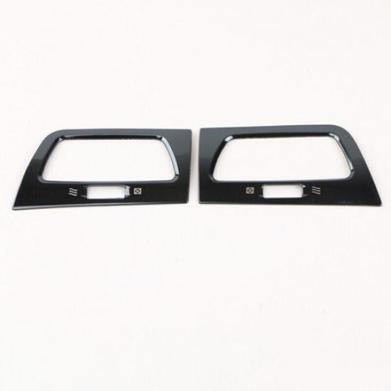 2012-2016 Console AC L&R Air Outlet Vent Trim Black Steel Fit For Honda CRV CR-V