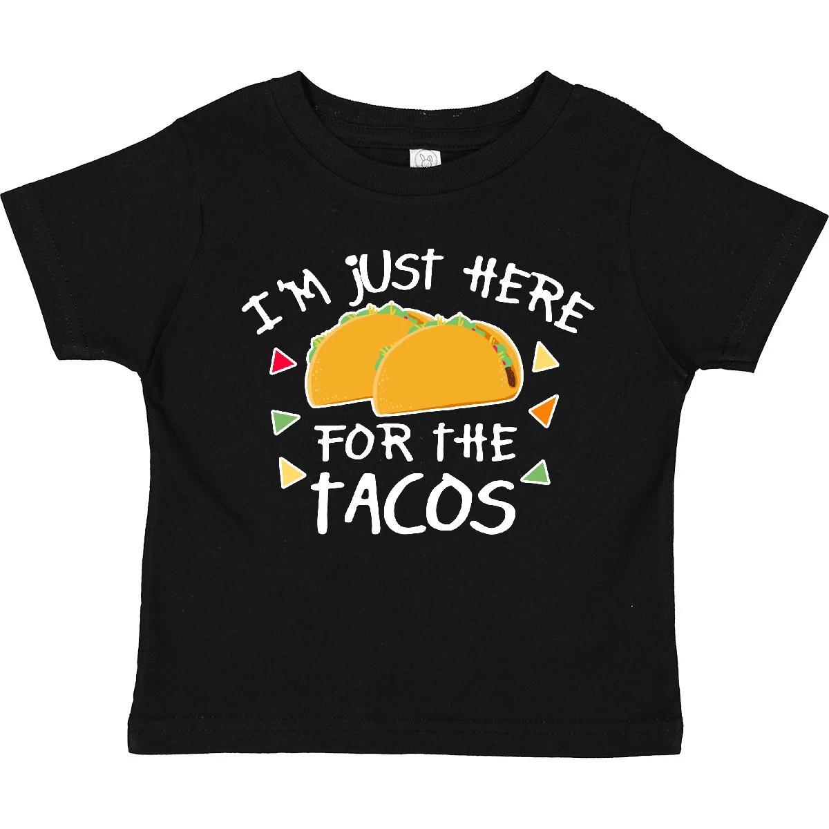 Inktastic I m Just Here For The Tacos Cinco De Mayo Toddler T-Shirt Festive Kid 100