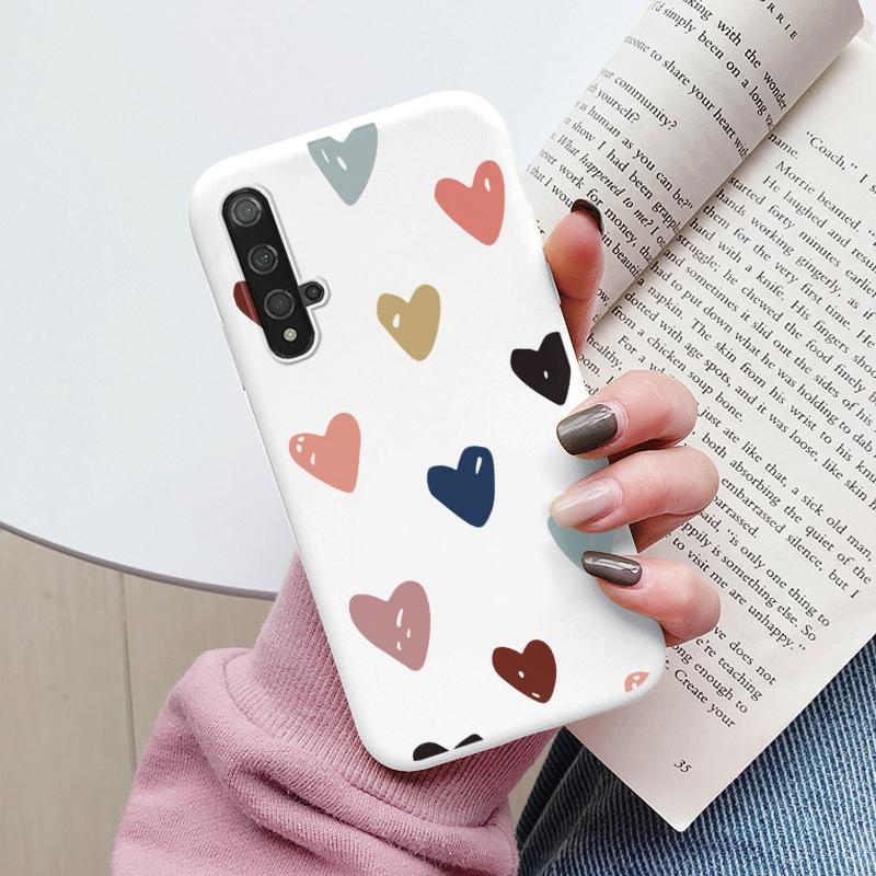 Flowers Funda For Huawei Nova 5T Capa NOVA5T 5 T Phone Case Soft Silicone Cute Cat Bear Back Cover For Nova5 T Coque Bag Fashion