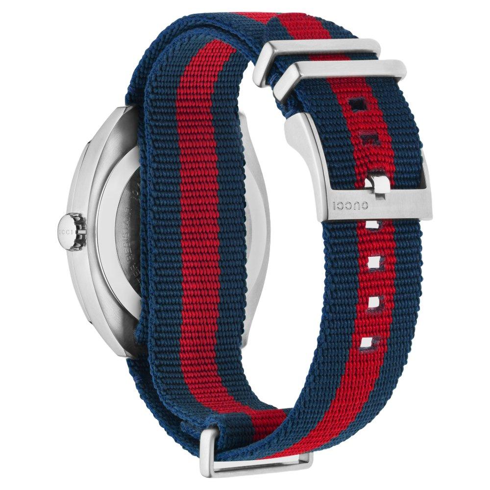 Gucci YA142304 GG2570 Mavi Kanvas 41mm Erkek Saati