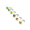 Ice Fishing Jigs Walleye 0.3OZ Fishing Lures for Winter Ice Jigging 6pcs