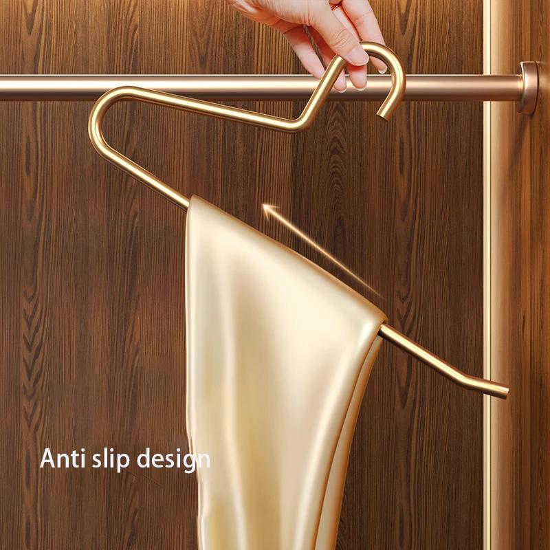 32CM Aluminum Alloy Pants Hangers Clothes Organizer Closet Dress Jeans Hanger, Anti Slip Trousers Rack Drying Rack