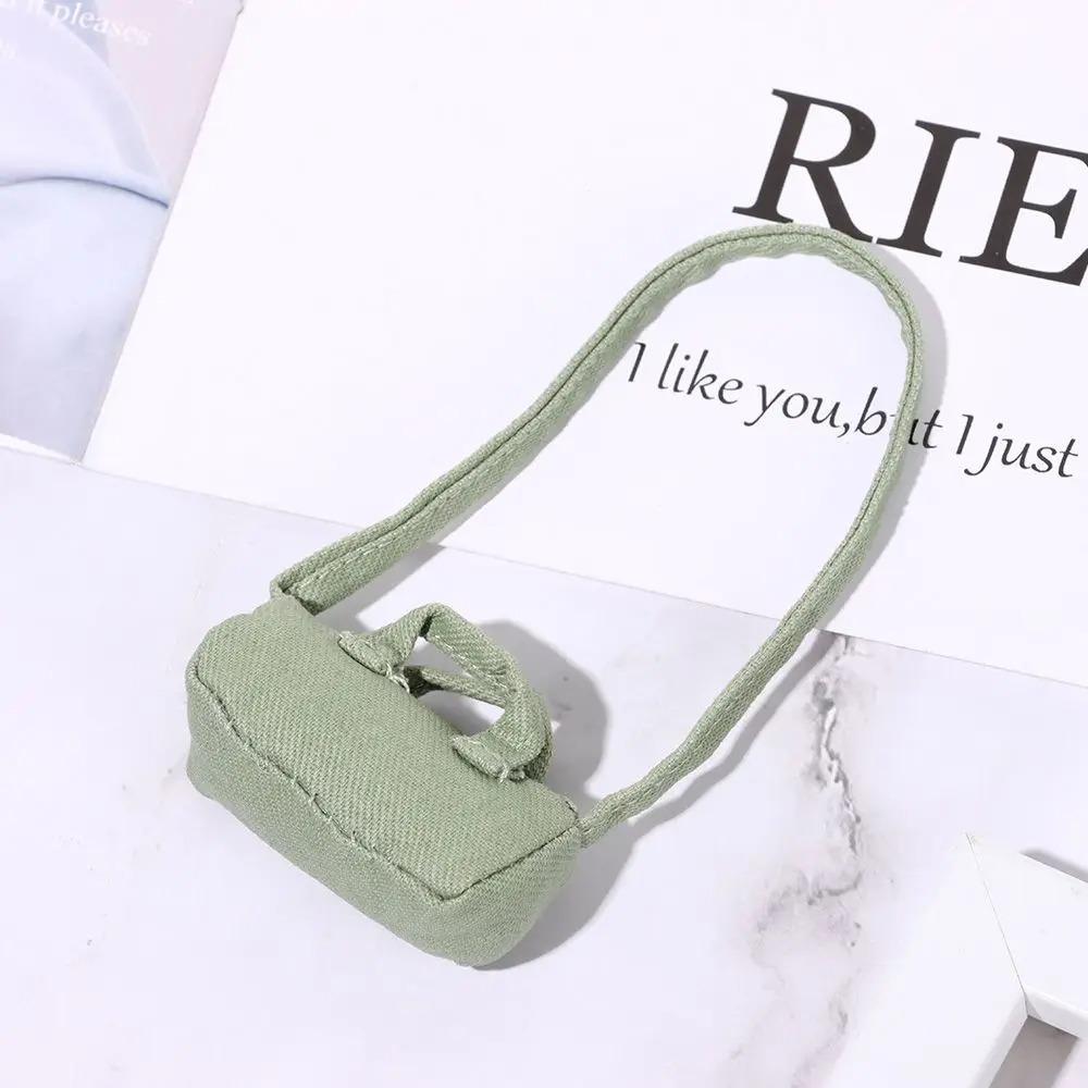 DIY Plush Doll Leather Handbag Miniature 17cm Doll Bag Accessories Doll PU Leather Bag  Dollhouse