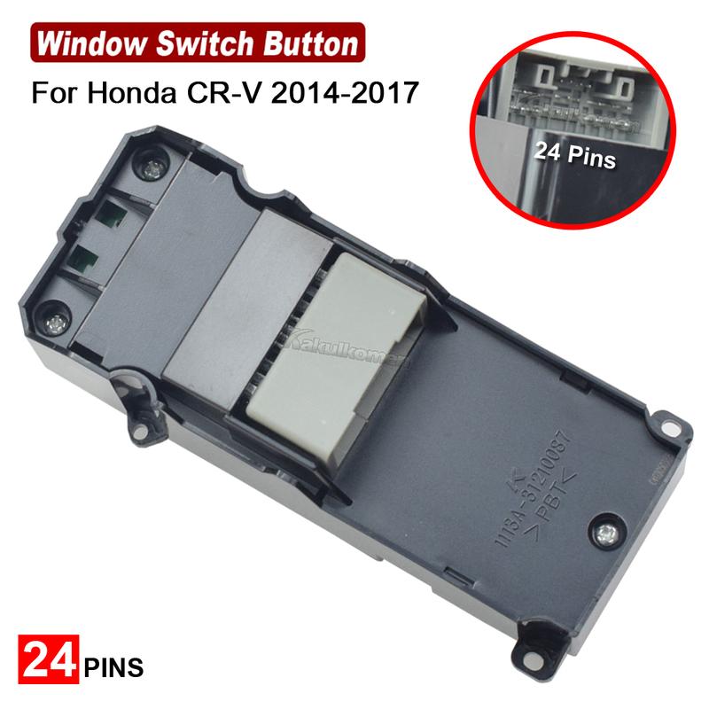 35750-T0A-H11 Front Left Driver Side Master Power Window Switch Control Button 24 Pins For Honda CR-V CRV 2014 2015 2016 2017