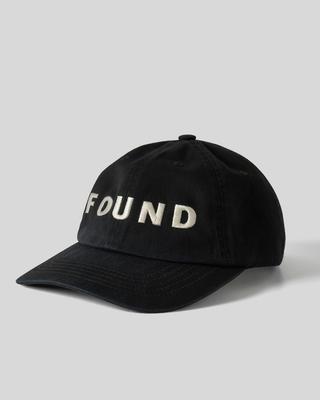 HUMAN N CAT Found Bold Washed Vintage Ball Cap [Black]