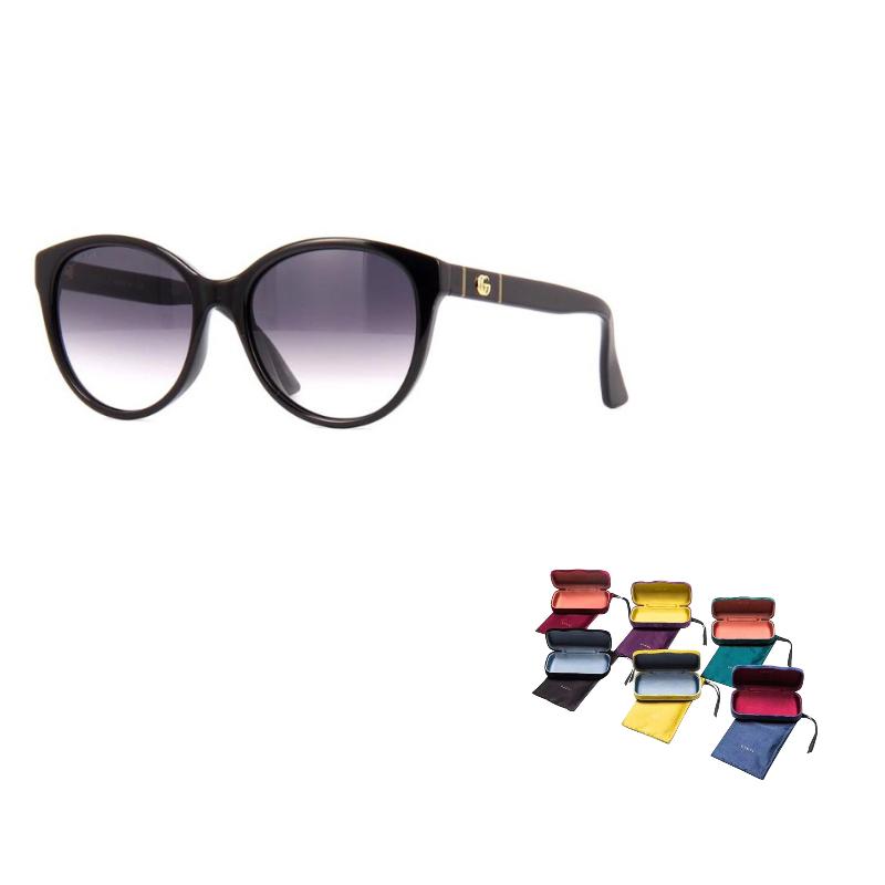 Gucci Verlauf Design Kunststoff Quadratische Sonnenbrille Unisex Sonnenbrille Schwarz GG0631S-001