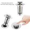 Sink Drain Strainer Basket Metal Drain Plug Push Type Bounce Cores Drain Filter AntiClogging Sink Stoppers Enduring