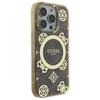Guess Guhmp16Lh4Pyeew Iphone 16 Pro6.3 Brązowy/Brown Hardcase Iml Peony On 4G Background Magsafe