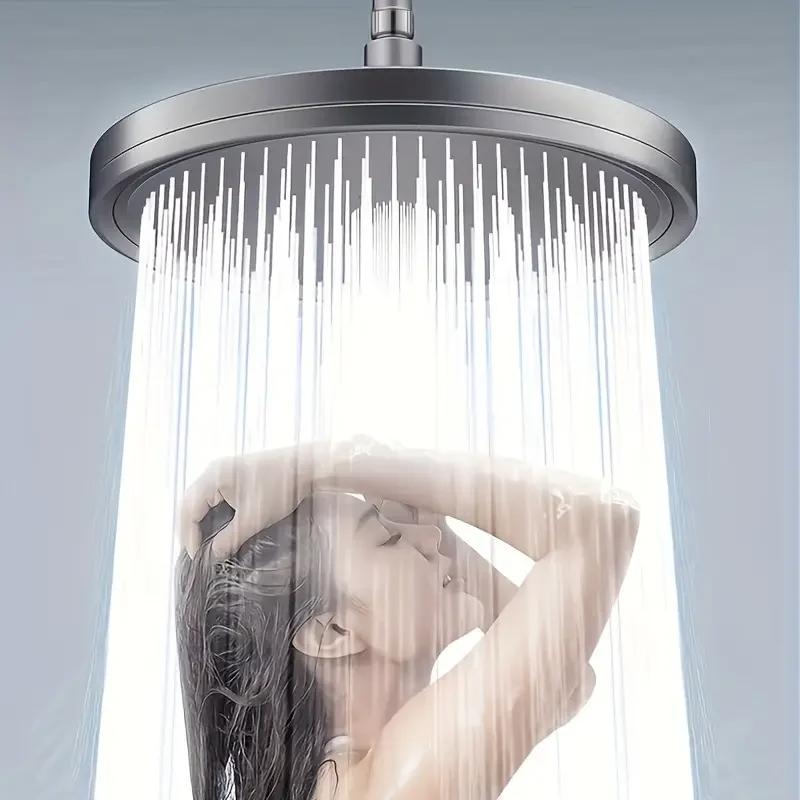 High Pressure Top Rain Shower Heads 6 Modes Rainfall Shower Head Bathroom Shower Faucet Accessories With Filter