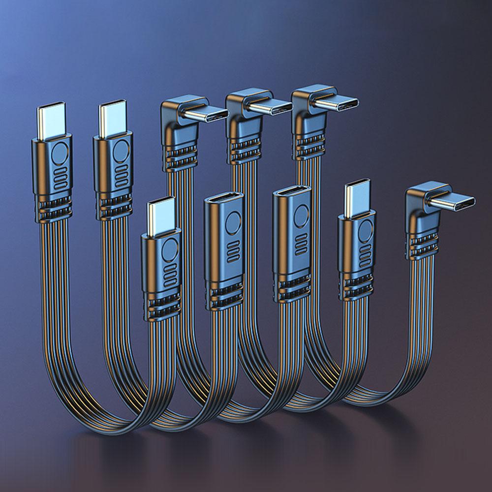 USB C Adapter Cable 1.1/1.1/1.1m Length Type C Converter Cord for Tablets Phones Support 181Mbps Data Transmission 11W