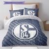 Biancheria da letto con motivo FC Schalke 04, Set piumone Copripiumino Federa Regalo di Compleanno per la Casa(1 * copripiumino + 2 * federa, senza nucleo)