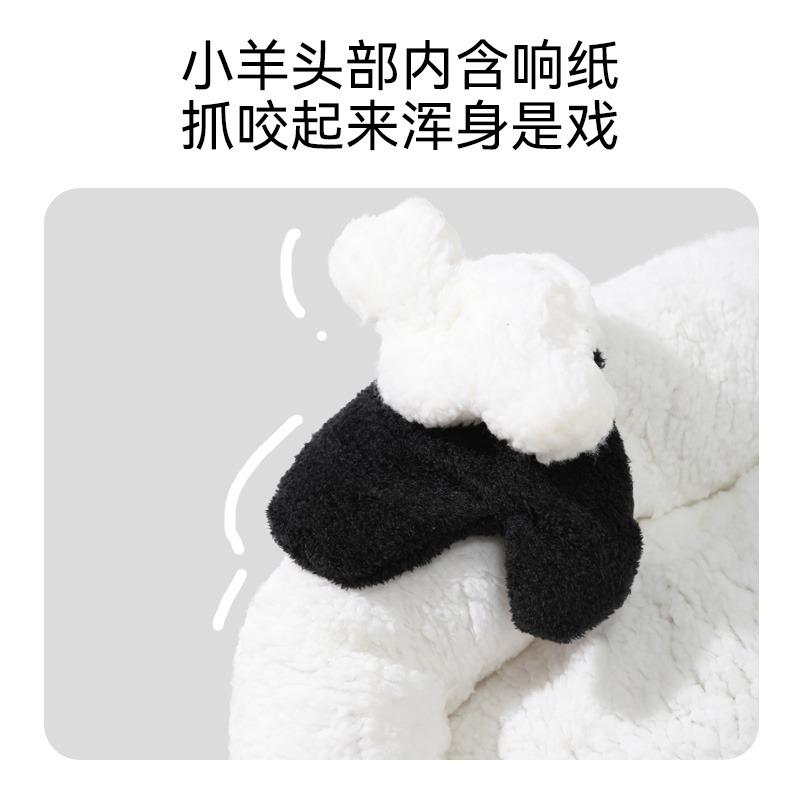 Sheep-Fleece Open Cat Dog Bed Winter Warm Non-Slip Bottom 60 cm Washable 4-Season Universal Puppy Kitten Sofa Pad
