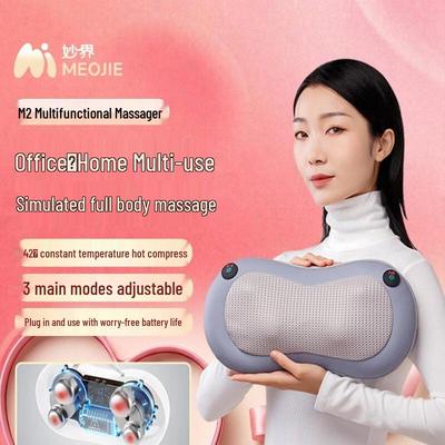 Almohada de Masaje Calefactora Multifuncional Enchufe CN (adaptador incluido)