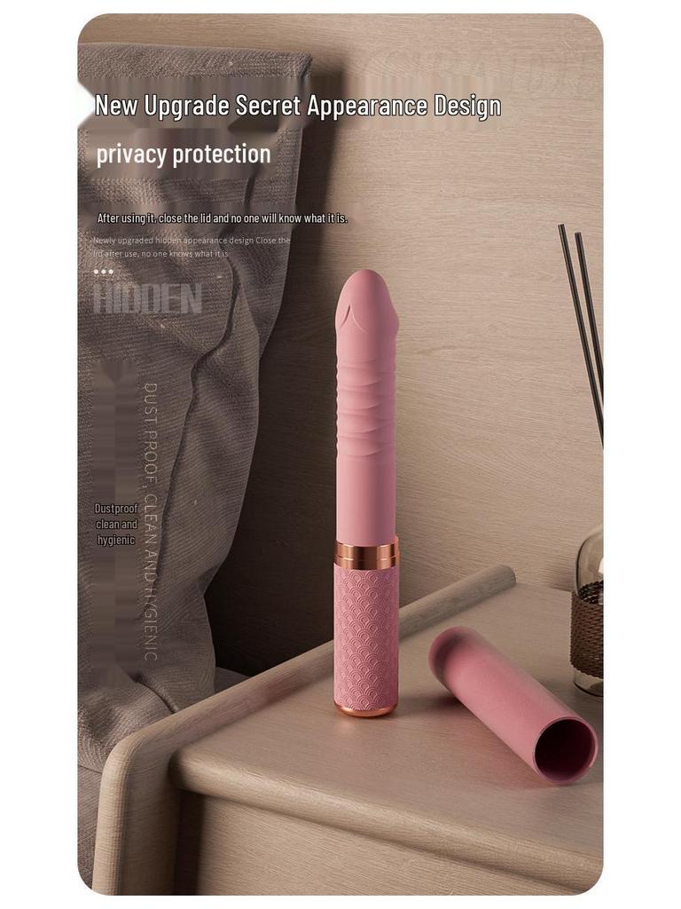 Women's Vibrating Massage Wand with Telescopic Motion and Stimulating Functions