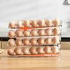 1/2/3-Layer Egg Storage Box Automatic Rolling Eggs Holder Rack Ladder Refrigerator Eggs Dispenser Egg Organizer Holder Kitchen