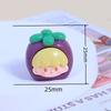3D Cute Fruit Girl Resin Doll for DIY Jewelry and Crafts