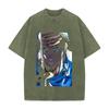 Okkotsu Yuta Print T-Shirt Jujutsu Kaisen Anime Kleidung Herren Damen Baumwoll-T-Shirts Vintage Washed Tee Harajuku Oversized T-Shirt